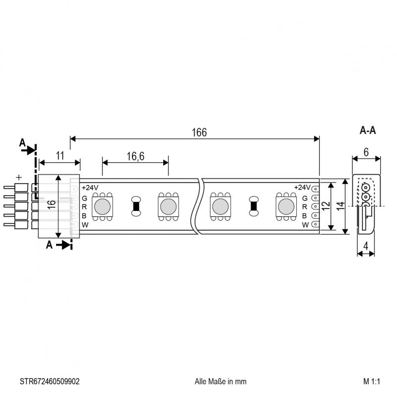 EVN Niedervolt LED-Strip, IP67, kürzbar STR672460509902