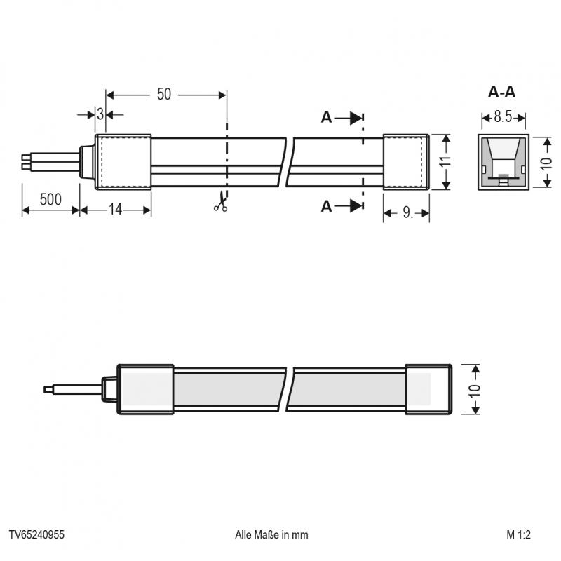 EVN Neon-Flex LED-Strip, IP65, konfektionierbar TV65240955