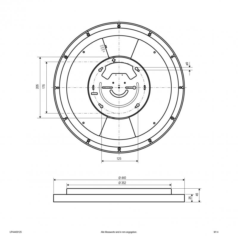 EVN LED Anbauleuchte mit einstellbarer Farbtemperatur UP44400125