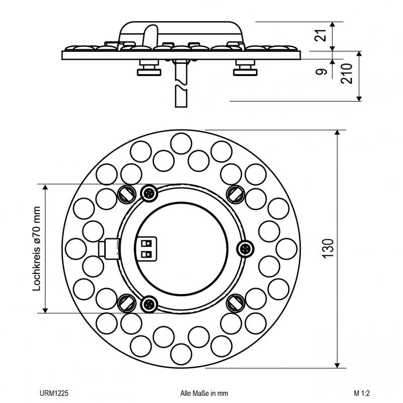 EVN LED-Modul mit magnetischer Befestigung URM1225