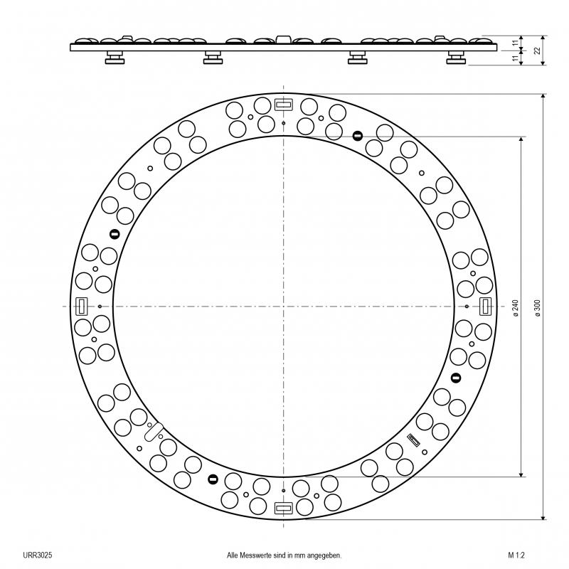 EVN LED-Ring mit magnetischer Befestigung URR3025