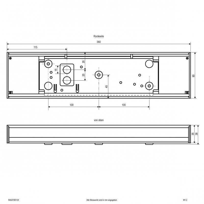 EVN LED Wandanbauleuchte, IP20 WA20160125