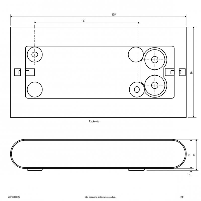 EVN 2-flammige LED-Wandleuchte, IP65 WAF65100125