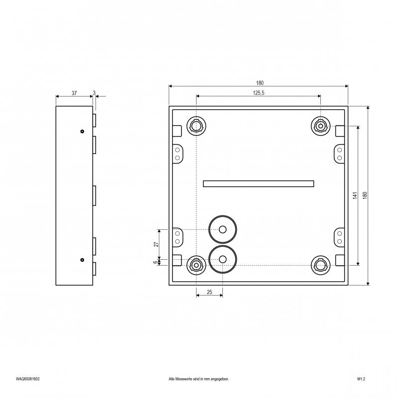 EVN LED Wandanbauleuchte, IP65 WAQ65081602