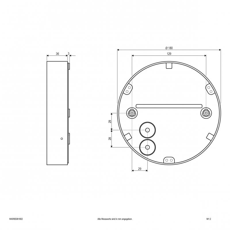 EVN LED Wandanbauleuchte, IP65 WAR65081602