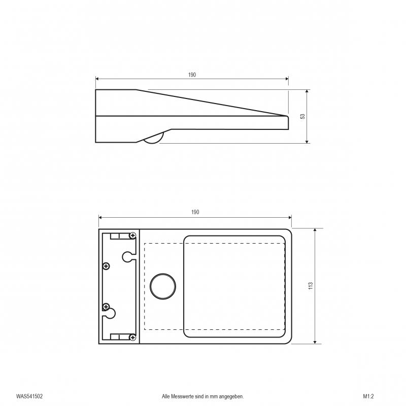 EVN Solar LED-Wandleuchte, IP54 WAS541502