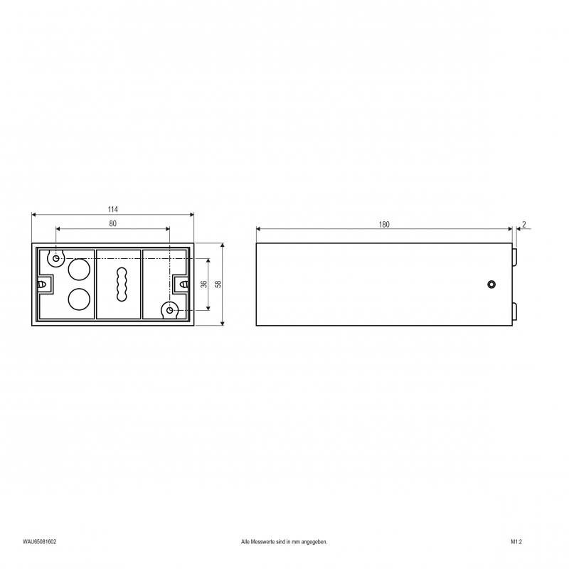 EVN LED Wandanbauleuchte, IP65 WAU65081602