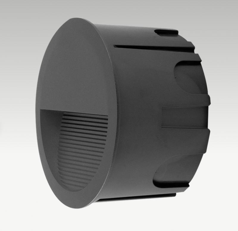 EVN WER65081602 DIREXUS LED Einbau-Wandleuchte 8 W 3000 K IP65 anthrazit Einbaudurchmesser 194 mm