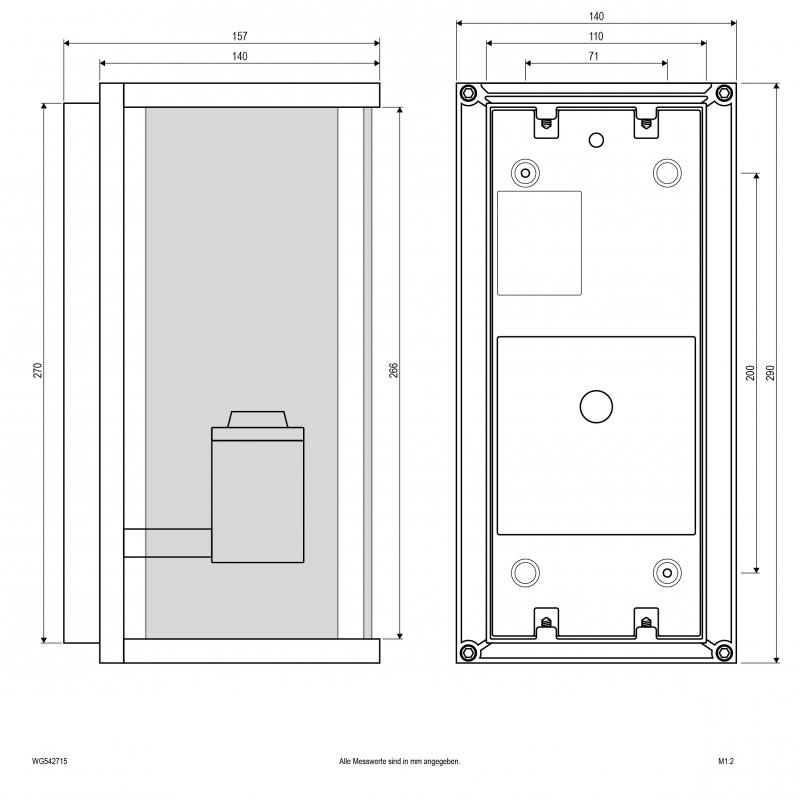 EVN Wandleuchte anthrazit, IP54 WG542715