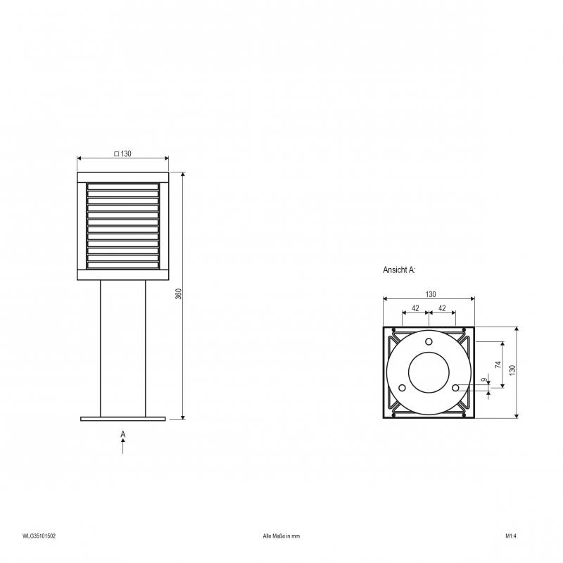 EVN LED Wegeleuchte, IP65 WLG35101502