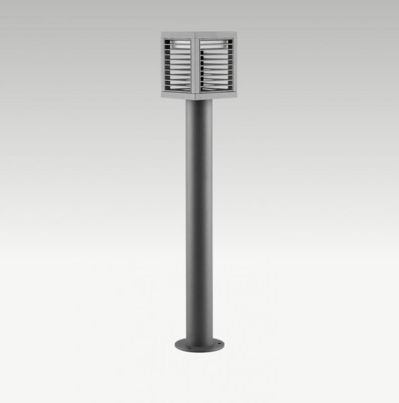 EVN WLG75101502 LED Wegeleuchte 10W 3000K 528lm Anthrazit Aluminium IP65 IK06 Pollerleuchte 755mm 330°