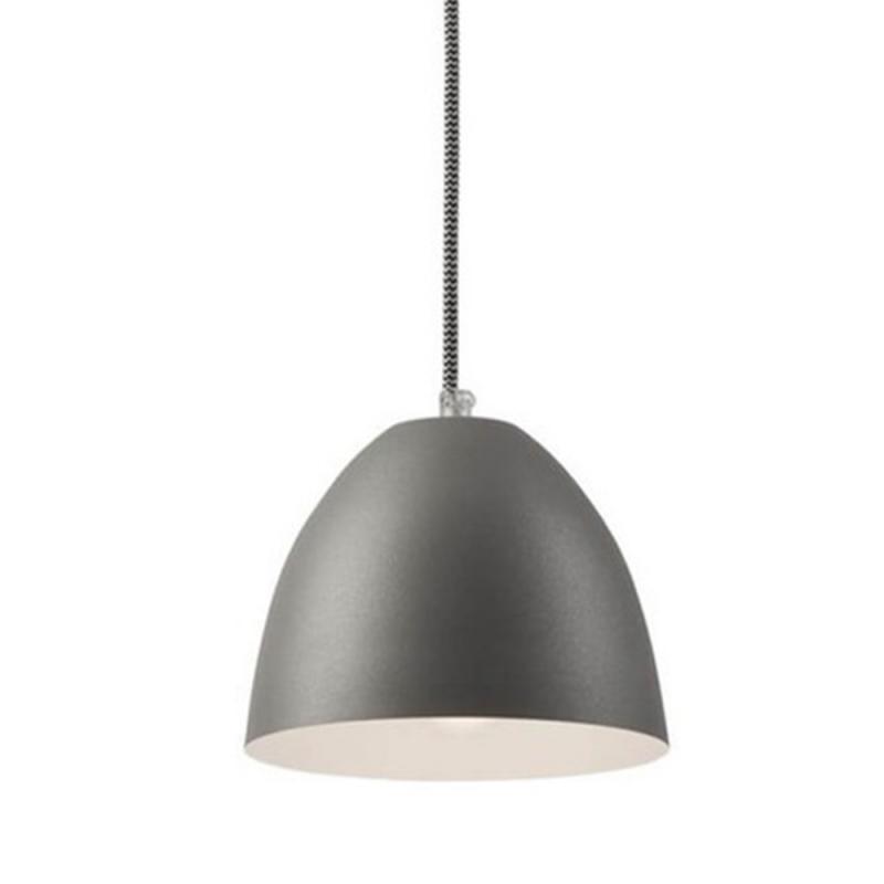 Bioledex Junges Wohnen Esstischlampe 3x E27 silber Metall mit Textil Kabel