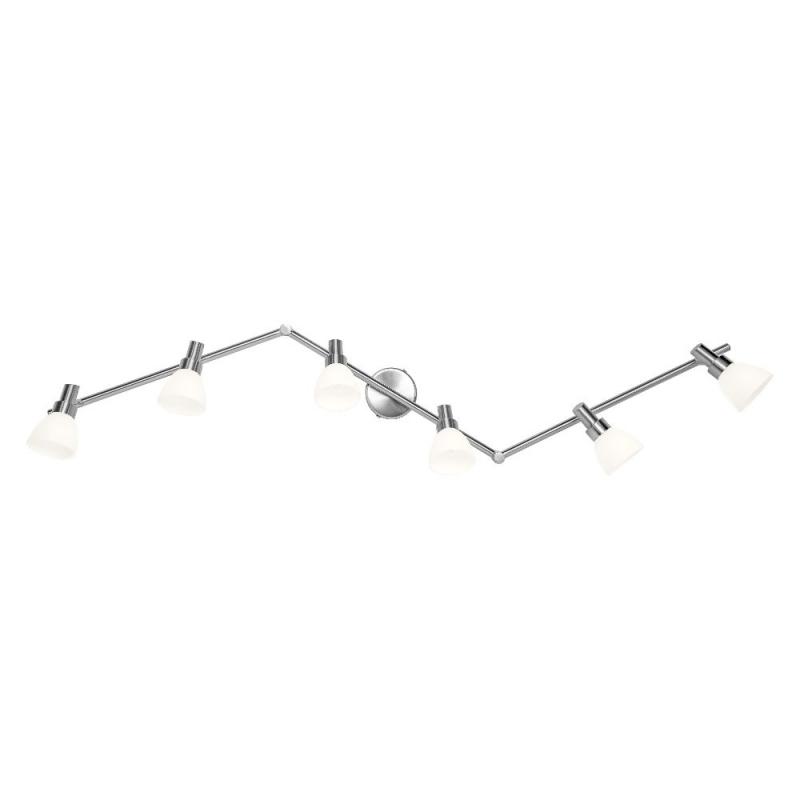 OSRAM 6-flammiger LED Decken Strahler mit satiniertem Glas inkl warmweißer LED-Lampen - austauschbar