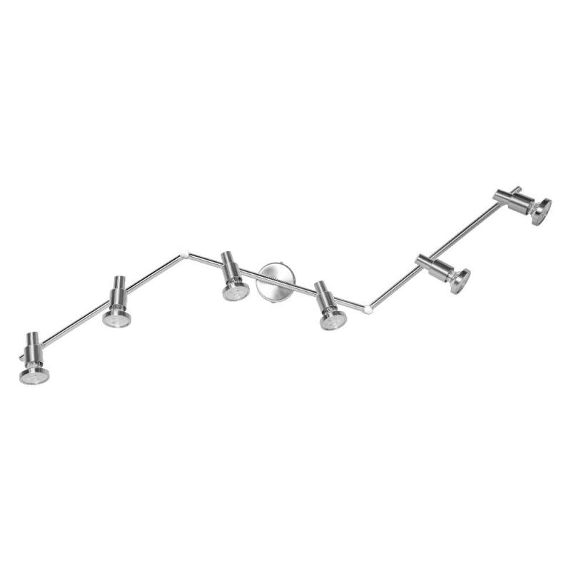 OSRAM 6-flammiger moderner LED Deckenstrahler aus Aluminium inkl 6 warmweiße LED-Lampen austasuchbar