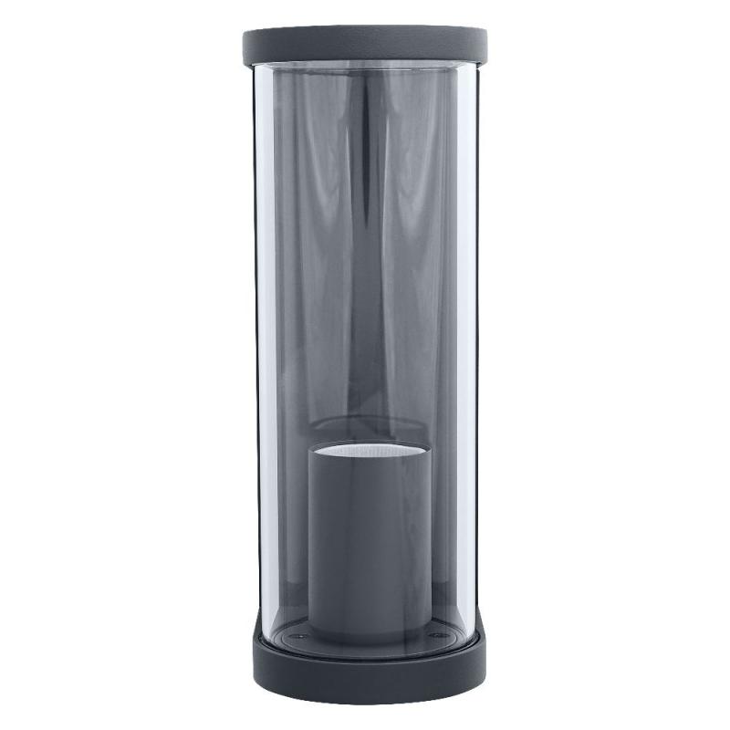 OSRAM  TUBULAR Außenwandleuchte Anthrazit Alu klarer röhrenförmiger Glaszylinder