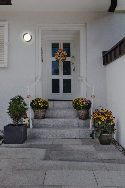 Osram ENDURA STYLE DISC Außenwandleuchte Silber