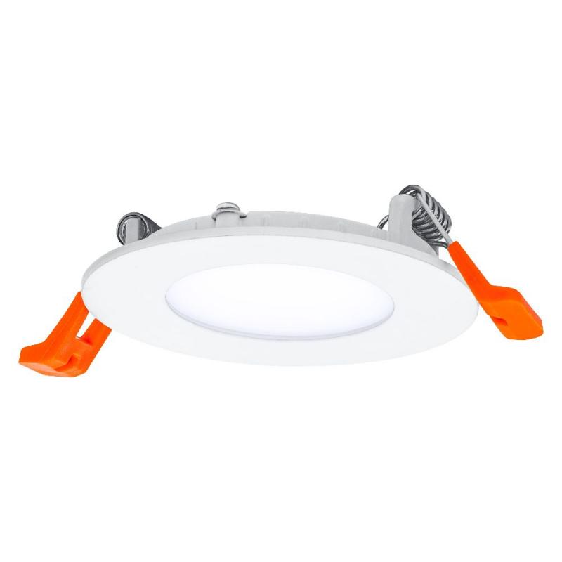 OSRAM LED Downlight ultra slim ø8cm weiß 6500K Tageslicht - flaches Design, IP20, einfache Montage für Wohnräume und Küchen