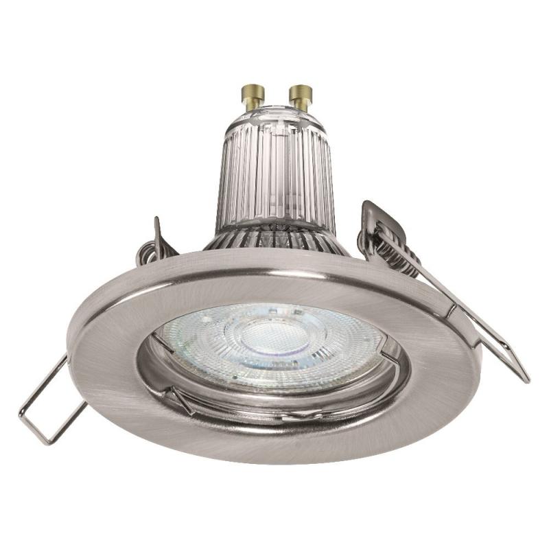 OSRAM 3er Set LED Einbauleuchten Spotlight Recess Set Incl. Osram LED 3x2.6W GU10 - warmweiße Wohnraumbeleuchtung