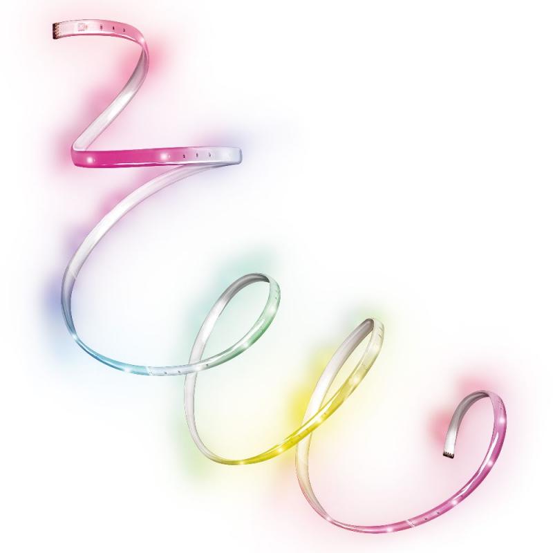 1,5m Osram Lichtstreifen FLEX TV MOOD LIGHT- dekorativer bunter LED-Streifen für Innen, selbstklebend mit USB-Anschluss und Fernbedienung, 4W, Rot-Grün-Blau, dimmbar