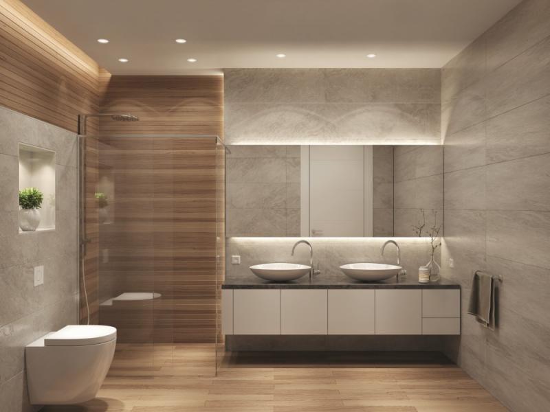 OSRAM Spot Deckeneinbauleuchte inkl GU10  für Feuchträume mit warmweißer LED IP65 - vollständiges Montage- und Anschlusszubehör enthalten