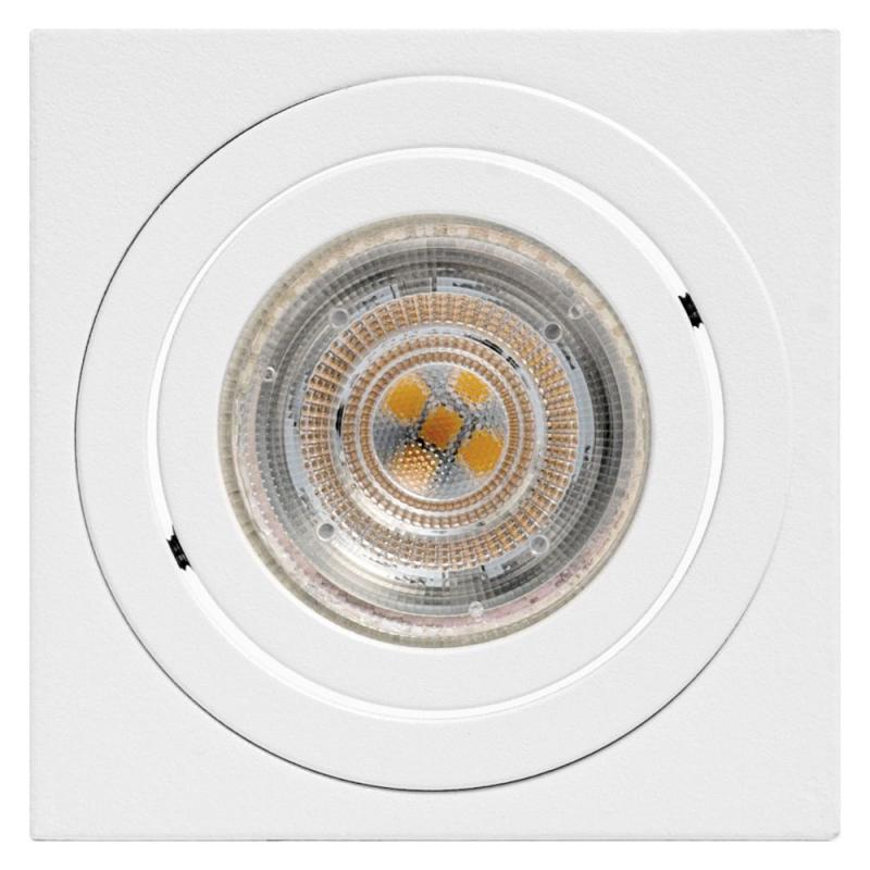 OSRAM Spot Surface Square GU10 Schwenkbarer Deckenstrahler in Weiß aus Metall