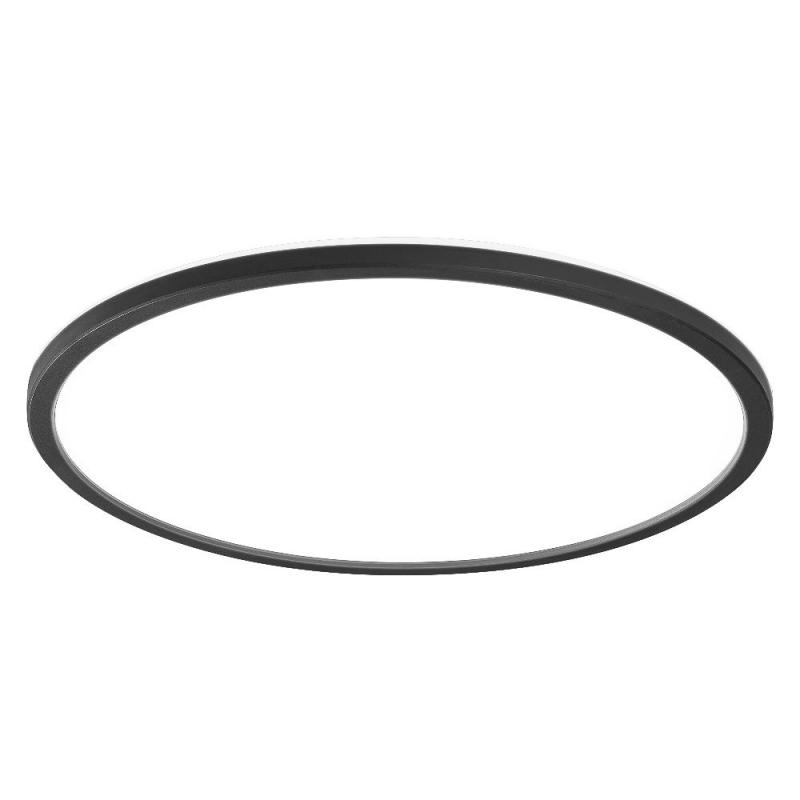 OSRAM Orbis Ultra Slm Backlight Deckenleuchte 40cm in Schwarz dimmbar 3000K - warmweißes Licht + Hintergrundlicht, dreistufige Dimmbarkeit über Wandschalter, ultraflach