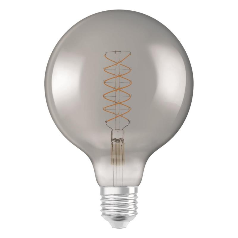 OSRAM LED VINTAGE E27 Glühlampe Globe 120 SMOKE dimmbar 7,8W wie 30W extra warmweißes gemütliches Licht