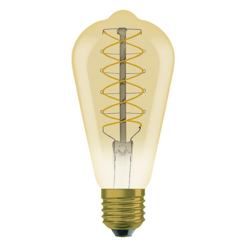 OSRAM E27 VINTAGE LED Filamentlampe Gold dimmbar 4,8W wie 37W extra warmweißes gemütliches Licht 2200K