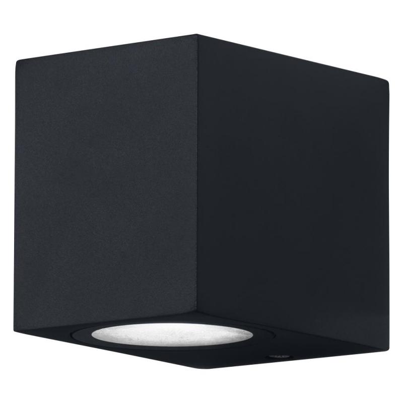 OSRAM Wandleuchte Endura Classic Square Down in Schwarz aus Aluminium