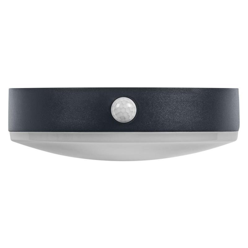 Osram Wandleuchte Endura Style Tossa Wall Solar & Sensor in Schwarz - warmweißes Licht, integrierter Sensor, ohne Strom nutzbar, bis acht Stunden Brenndauer