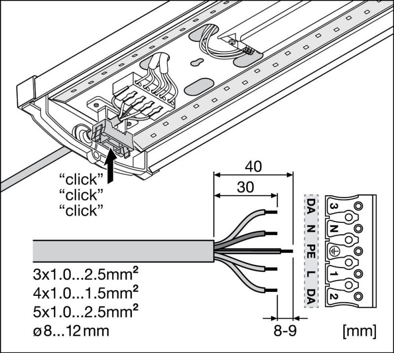 LEDVANCE LINEAR SURFACE IP44 DALI 600 18W 830 Weiß LED Wandleuchte Deckenleuchte 2340lm DALI-2