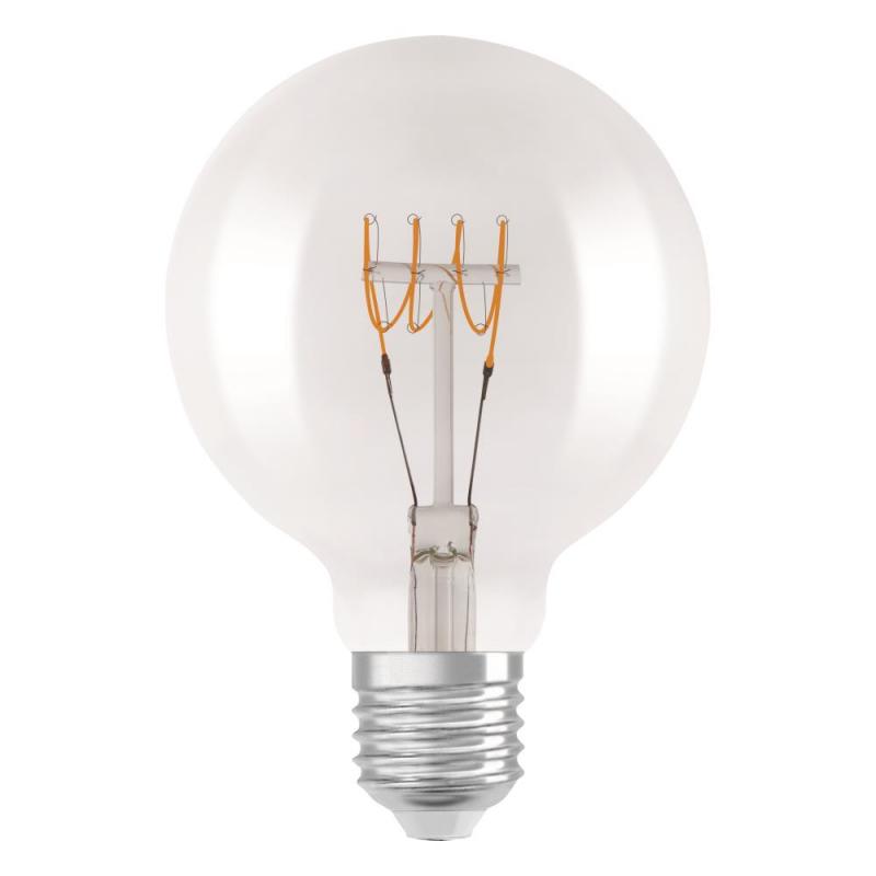 OSRAM LED VINTAGE E27 Glühlampe Globe 90 dimmbar 4,8W wie 40W warmweißes gemütliches Licht