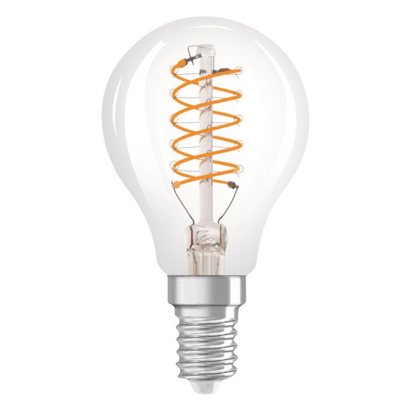 OSRAM E14 VINTAGE-Retro LED Tropfenlampe in klarem Filament dimmbar 4,8W wie 40W warmweißes gemütliches Licht 2700K