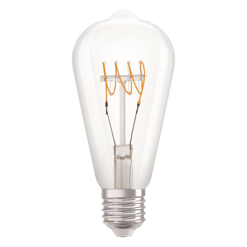 Osram LED VINTAGE E27 Glühlampe Edison 4,8W wie 40W dimmbar warmweißes gemütliches Licht