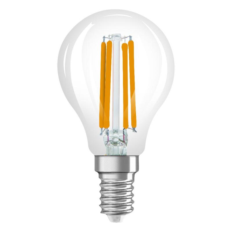 OSRAM E14 Förmschöne LED Lampe mit dimmbarer Farbtemperatur 4W wie 40W mit Filamentfäden
