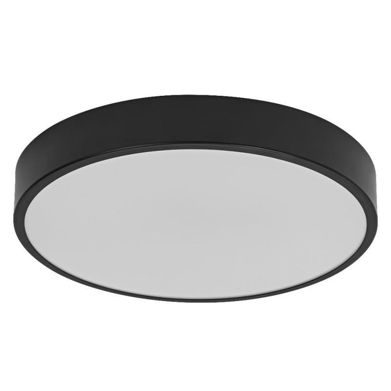 OSRAM Orbis Flache LED-Deckenleuchte Slim Moia 28cm in Schwarz 20W Warmweißes Licht