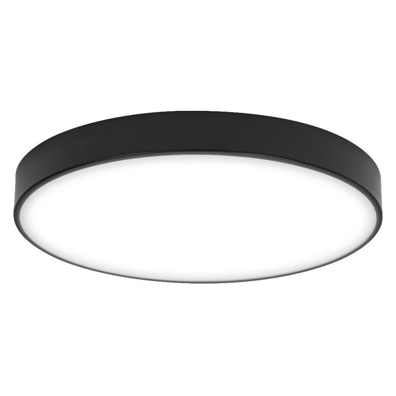 OSRAM Orbis Flache LED-Deckenleuchte Slim Moia Ø 48 cm in Schwarz 36W Warmweißes Licht