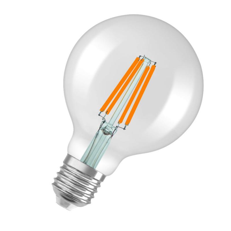 OSRAM LED Superstar Globe 95 Filament dimmbar 5.9W 827 E27 Klar 2700K 806 lm Warmweiß | Ersatz für 60W
