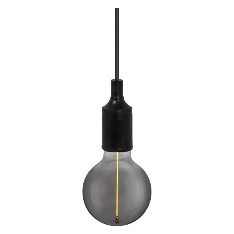 OSRAM VINTAGE 1906 PenduLum BELL Ø 9cm Schwarz aus Kunststoff - Schlichte Pendelleuchte mit E27 Fassung ohne Leuchtmittel