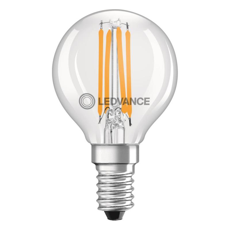 Ledvance E14 Effiziente dimmbare LED Lampe Classic klar 2,9W wie 40W 2700K warmweißes Licht