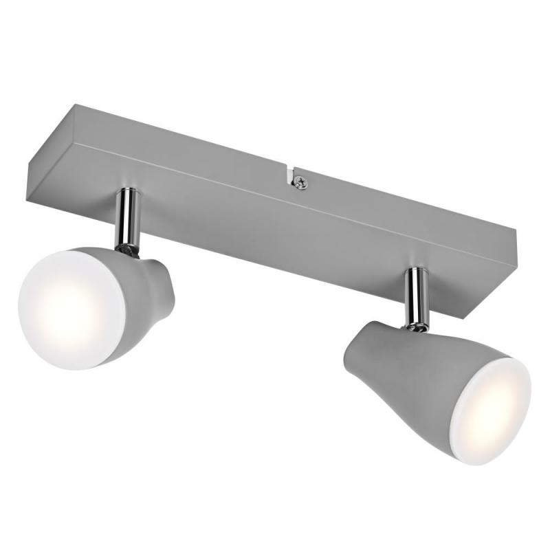 OSRAM LED Spot Pear 2er Wand- und Decken Strahler Grau