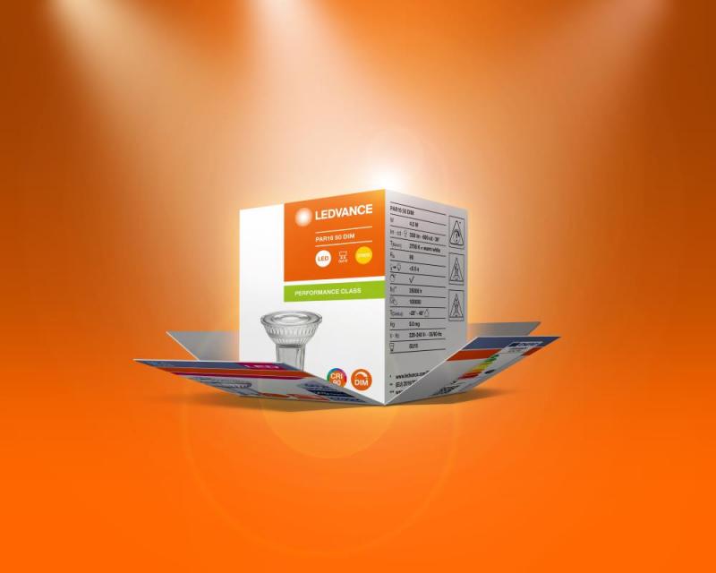 Ledvance GU10 PAR16 Reflektor 36° 3.7W wie 50W dimmbarer warmweißer Strahler 2700K 90Ra hohe Farbwiedergabe