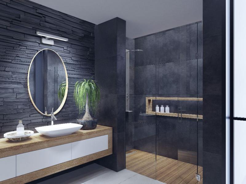 Osram LED-Spiegelleuchte fürs Badezimmer Chrom 40cm 7W IP44 Lichtfarbe per Klick von warmweiß auf kaltweiß änderbar