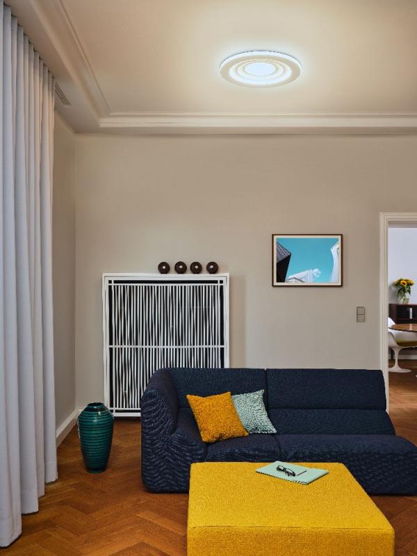 Osram LED-Deckenleuchte Orbis Spiral Loop Round 505mm 42W weiß Warmweißes Licht - direktes & indirektes Licht, sehr homogene Lichtverteilung