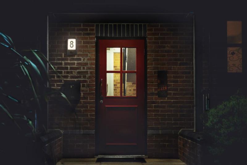 OSRAM Außenwandleuchte Entrance mit Sensor Dunkelgrau