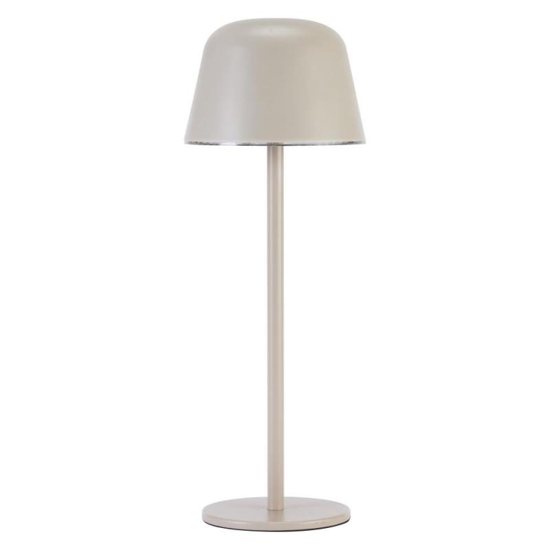 OSRAM Akku-Tischleuchte Style Table in Beige USB dimmbar IP54 In & Out - wiederaufladbarer Akku, stufenloses Dimmen, Lichthelligkeits-Memory-Funktion