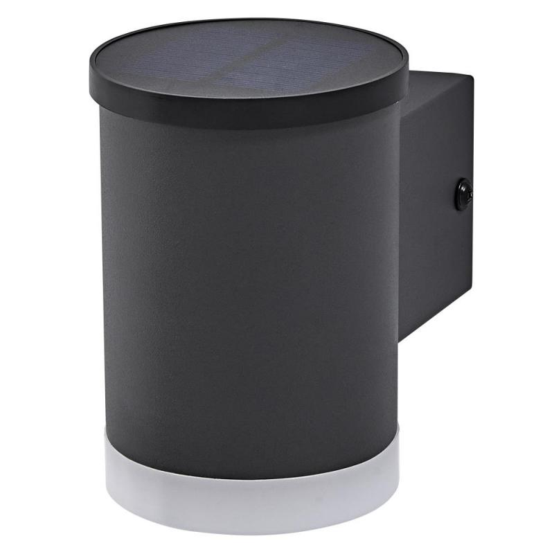 OSRAM LED Solar Wandleuchte Endura Style Solar Wall Oxford - indirekte Beleuchtung, wiederaufladbarer Akku, IP44, warmweiße Lichtfarbe