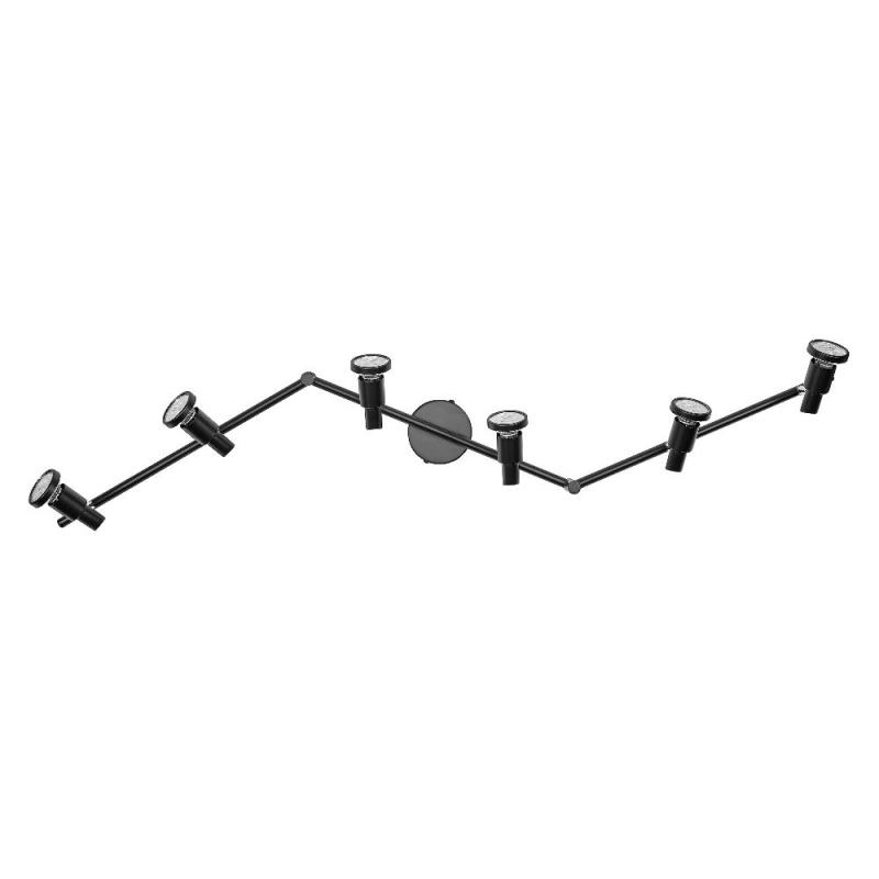 OSRAM LED SPOT GU10 6er Deckenstrahler dimmbar Schwarz 2700K warmweiße Lichtfarbe - hohe farbwiedergabe