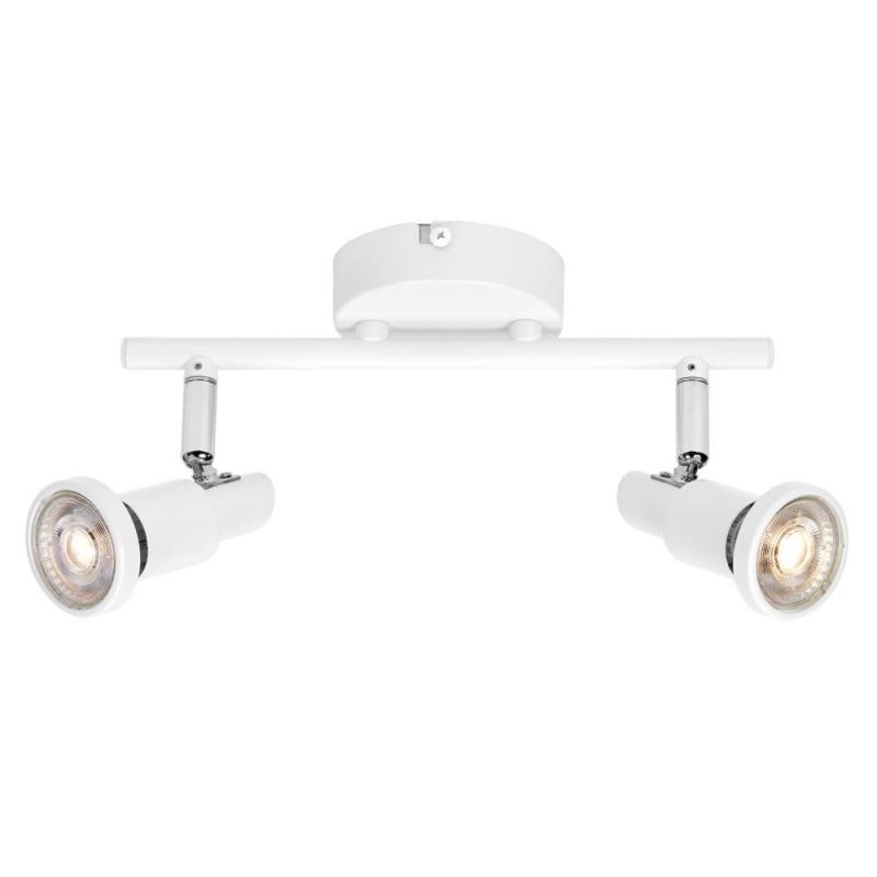 OSRAM LED SPOT GU10 2er Wand- und Decken Strahler dimmbar Weiß 2700K warmweiße Lichtfarbe mit hoher Farbwiedergabe