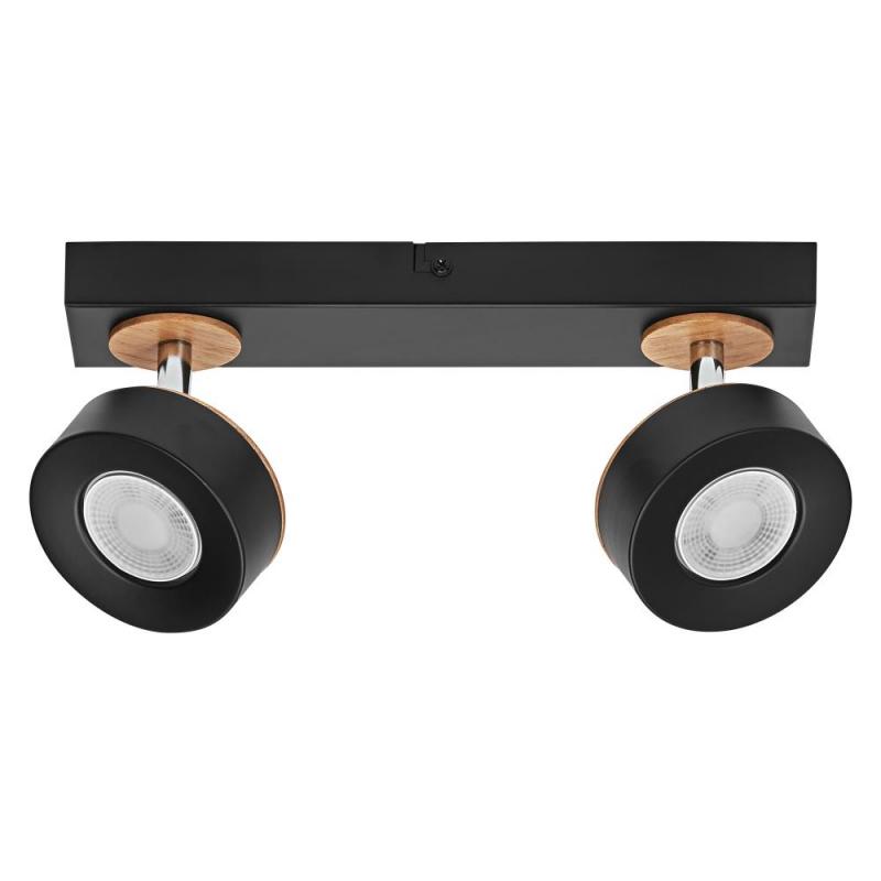 OSRAM LED Decor Spot Pluto 2er Wand- und Decken Strahler Schwarz